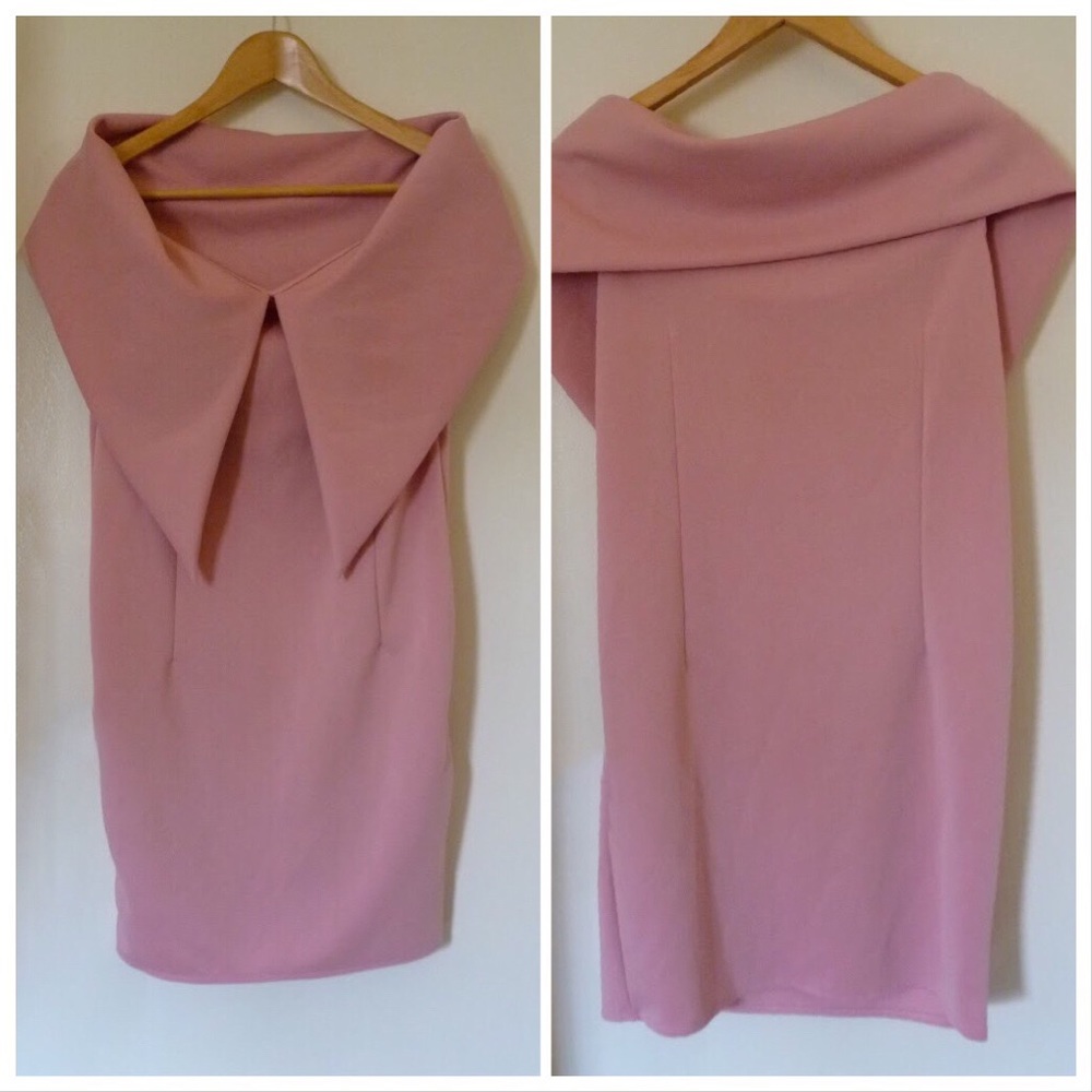 60’s style sailor dress in baby dusky pink